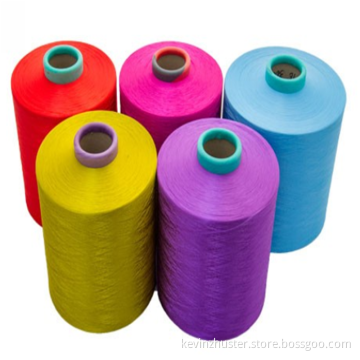 Polyester Strong Intermingle DTY HIM Färgade garn